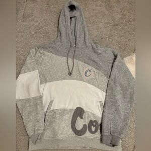 Cookies Men's Gray and White Hoodie